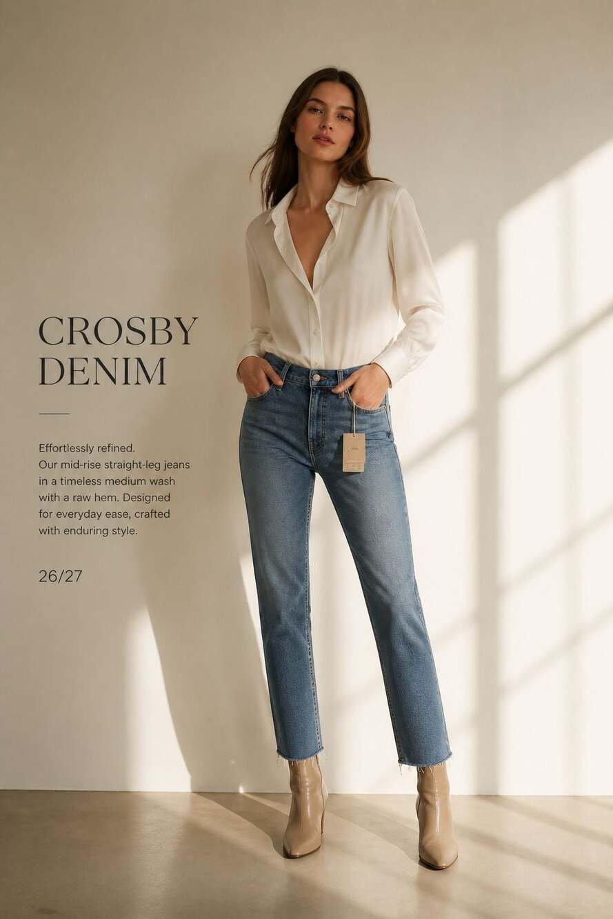 Oliver Logan Crosby High Rise Raw Hem Jeans Size 18/34